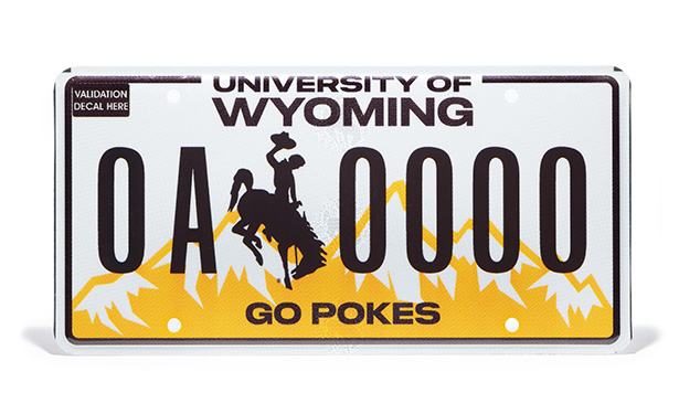 UWAA Wyoming License Plate 2024