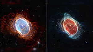 two images of a nebula