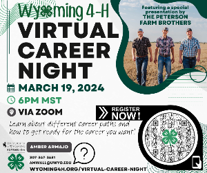 Peterson Farm Brothers presentation flyer for virtual career night 2024