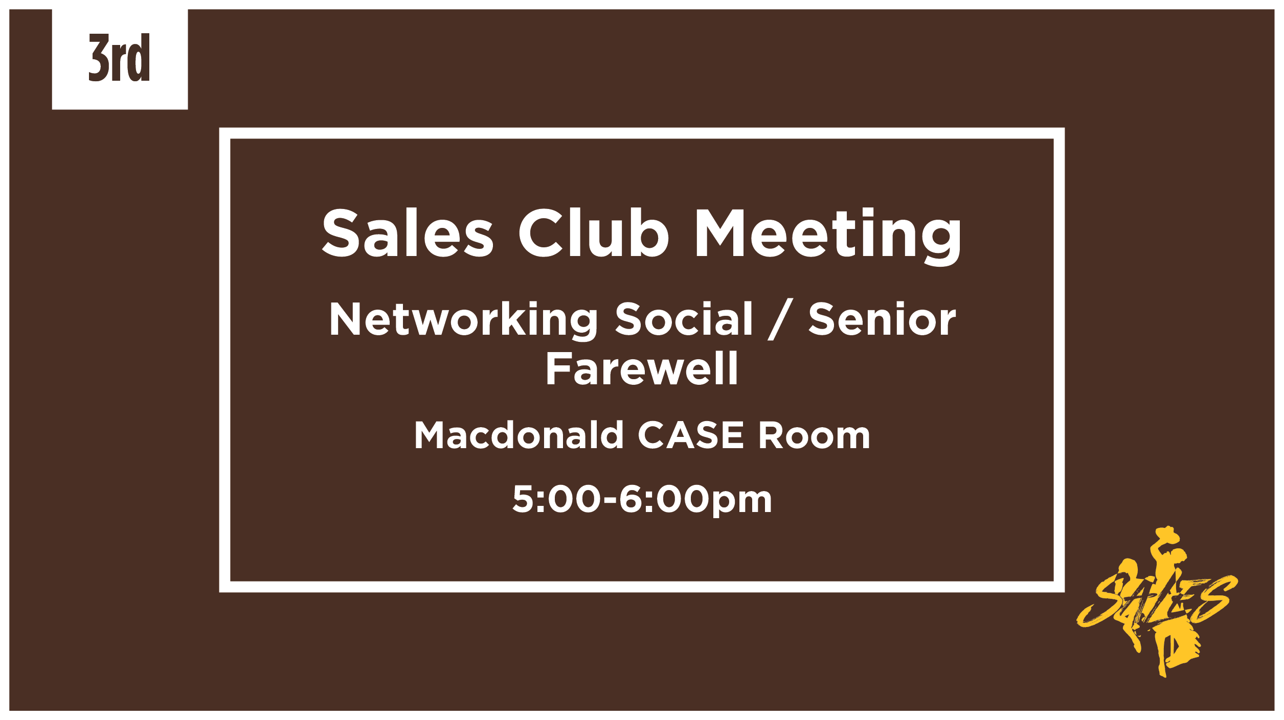 Sales Club Meeting May 3