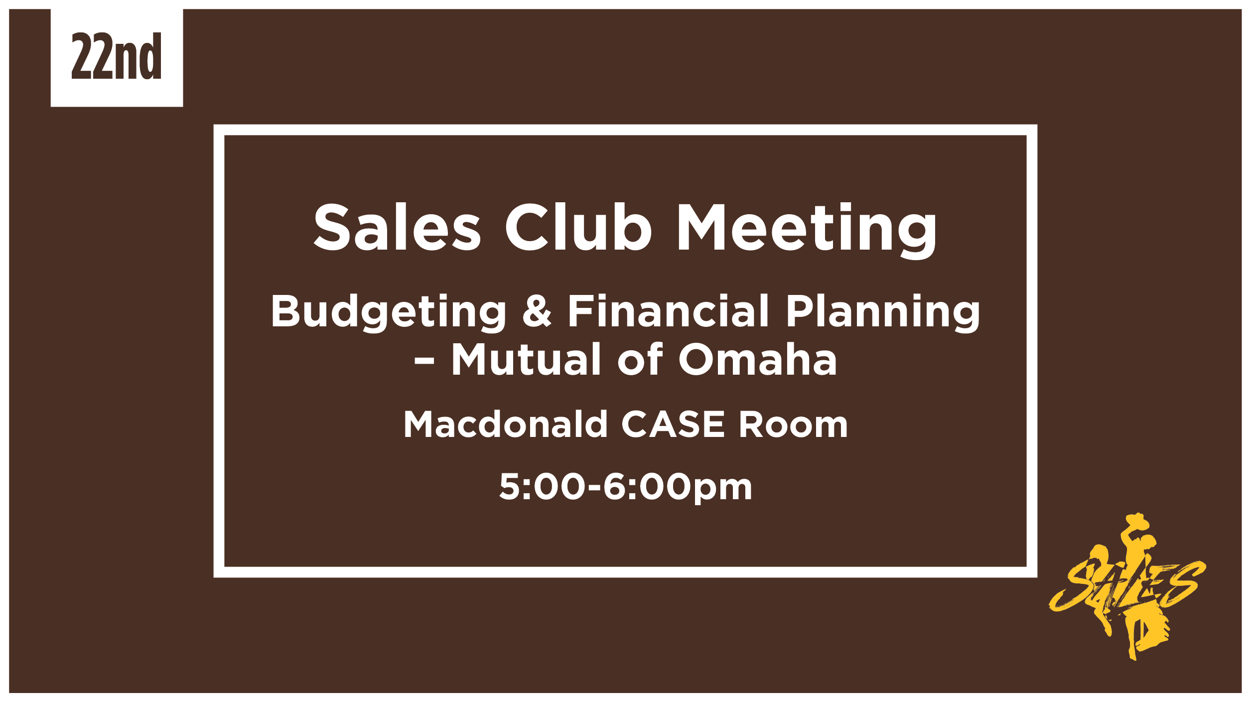 Sales Club Meeting March 22