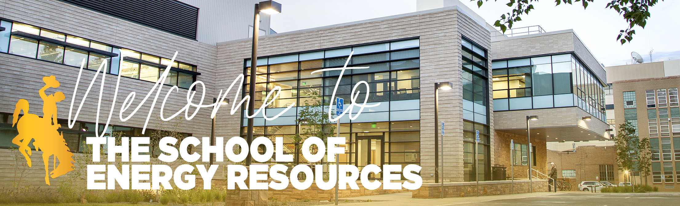 picture of the ECI with text that says welcome to the school of energy resources