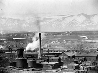 Burlington rail yard in Sheridan, Wyo.