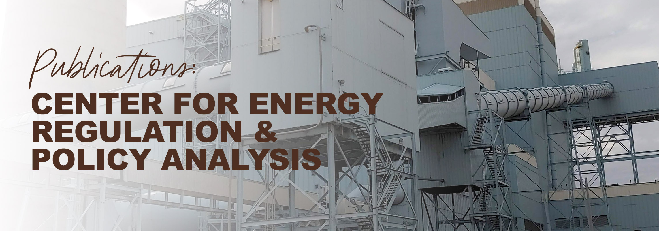Publications: Center for Energy Regulation and Policy Analysis over power plant
