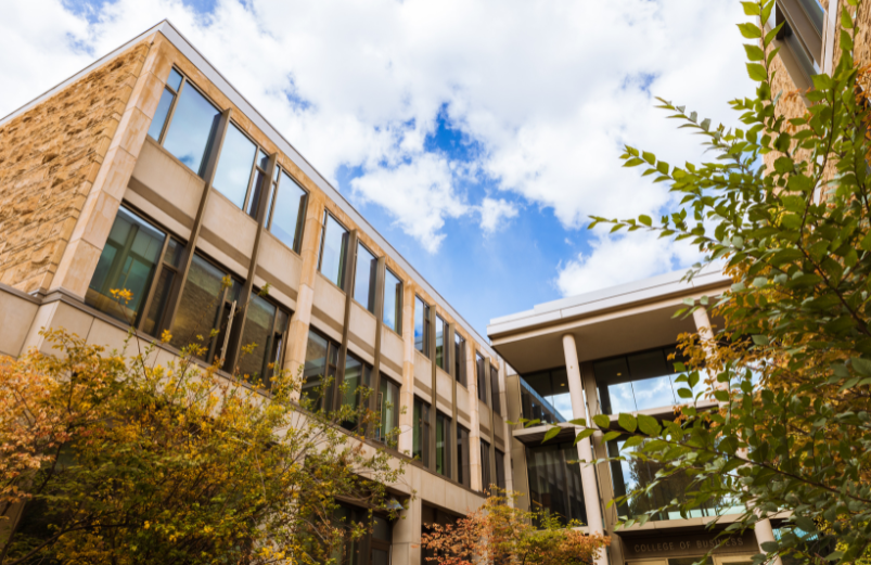 exterior of the college of business