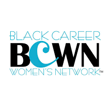 blackwomenscareernetwork.com logo - blue and black