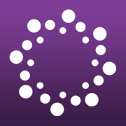 Black career network logo - light purple to dark purple