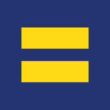 thehumanrightscampaignfoundation.com logo - blue and yellow
