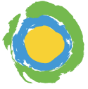idealist logo - green, blue and yellow