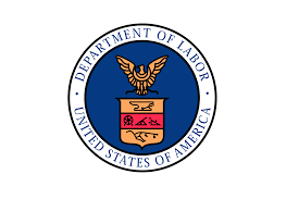 u.s. department of labor logo - red, white and blue