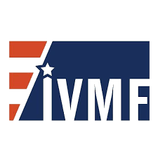 Vetnet logo with red stripes and vlue background