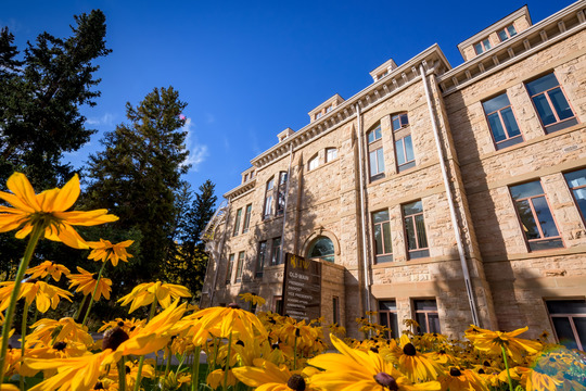 old main in the summer time