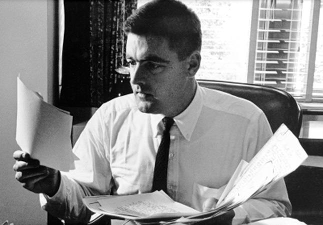 Clay Blair in his Washington, D.C., office, 1960.