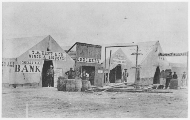 Street scene in Benton, WY