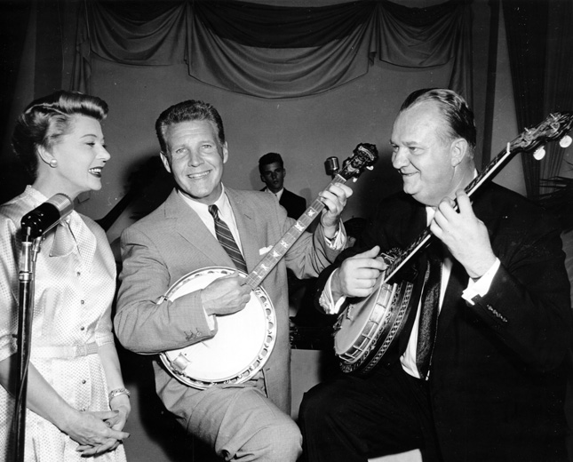 Ozzie and Harriet Nelson with Perry Botkin.