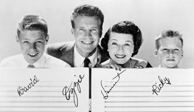 Ozzie and Harriet Nelson family.