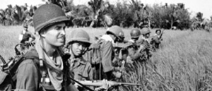 Soldiers on ground patrol, 1962-1963.