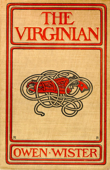 Cover of an original edition of The Virginian.