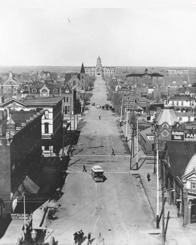 Downtown view of Cheyenne WY