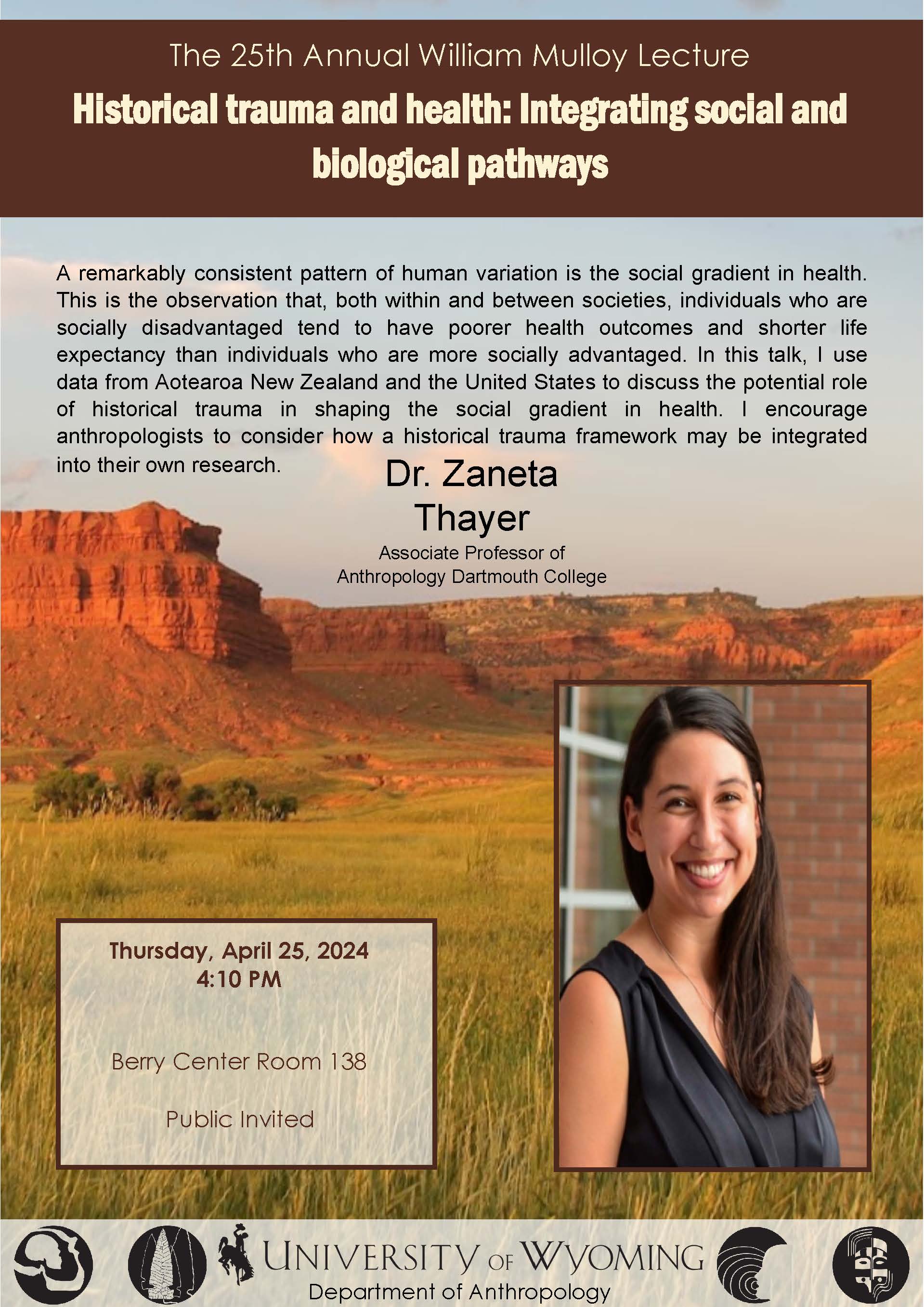 Dr. Zaneta Thayer Announcement