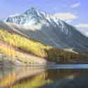 Image of an alpine lake