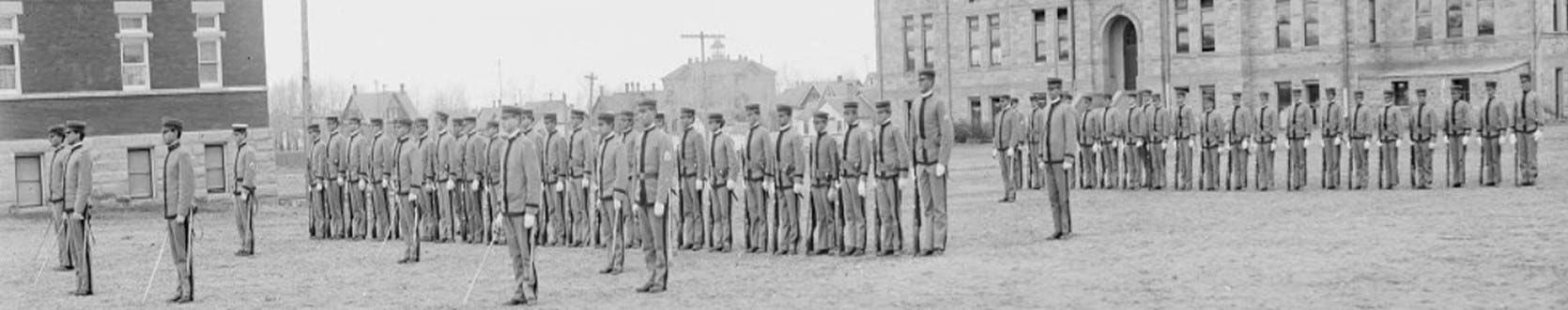 Picture of Cadets on the Drill Field 
