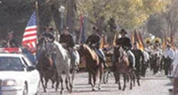 servant leaders of the Cowboy Battalion on horseback