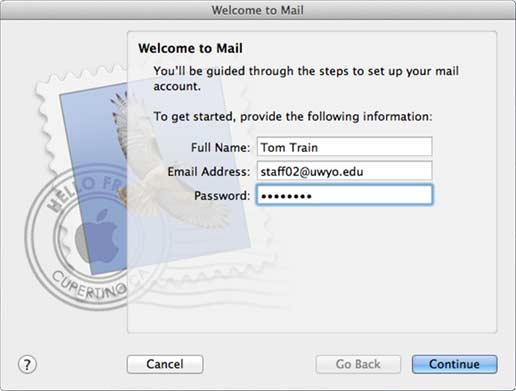 Welcome to Mail window