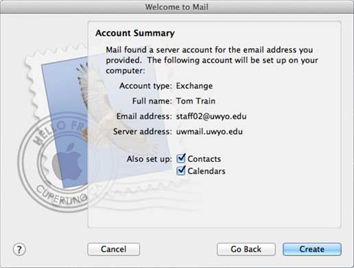 Acount Summary window