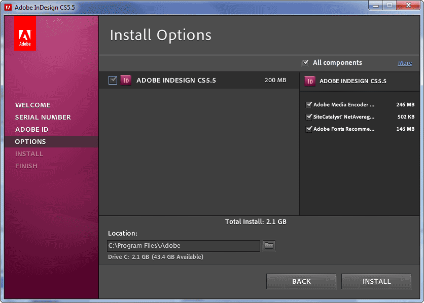 Adobe InDesign CS5.5 buy key