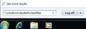 Windows search window