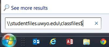 Windows search window