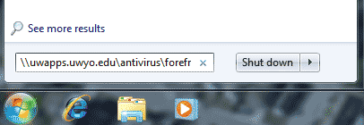 Search program and files box