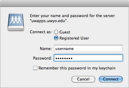 Authentication window