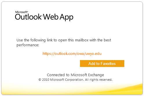 Outlook Web App