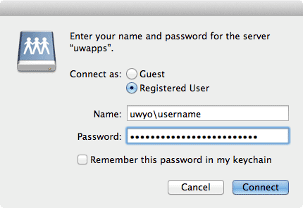 Authentication window