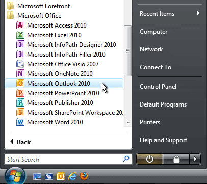 Windows Start menu