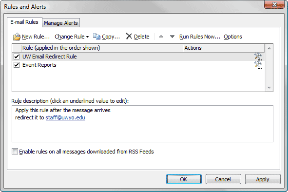 Article Redirect your UW Email in O