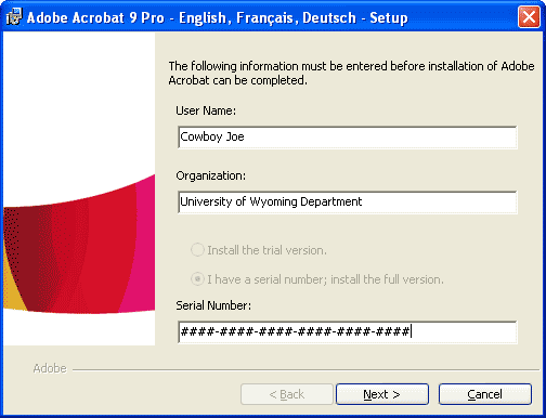 Adobe Acrobat 9 Pro serial number keygen