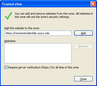 Run window