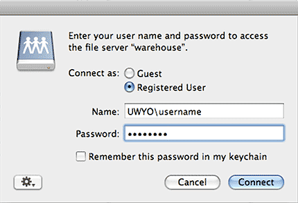 Authentication window