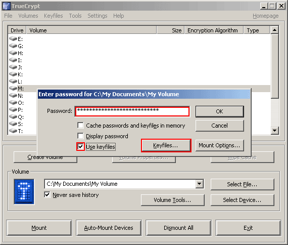 TrueCrypt GUI