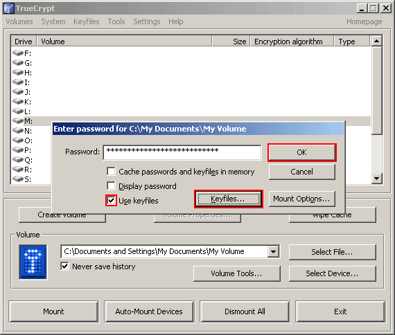 TrueCrypt GUI