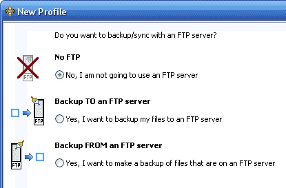 New Profile window