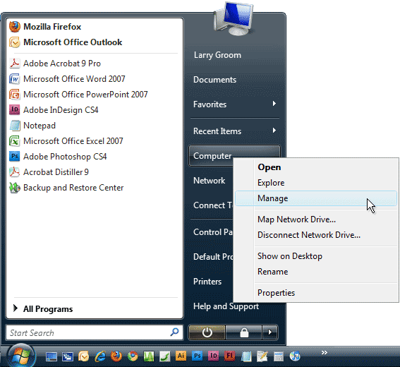 Start menu