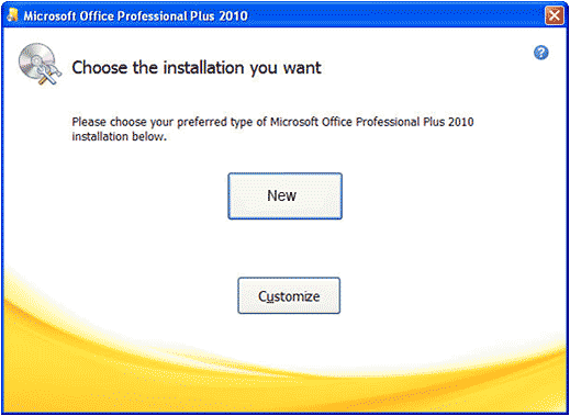 Choose Installation window
