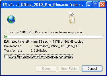 File Download window
