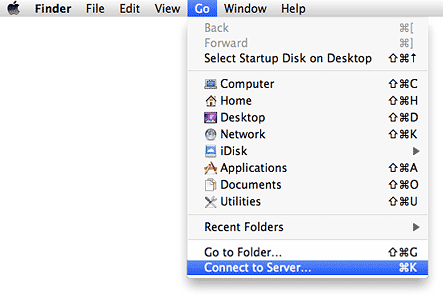 Finder Go window