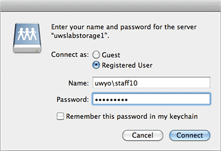 Authentication window