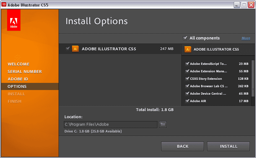 Adobe Illustrator v7.01 serial key or number